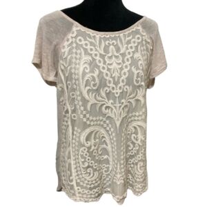 Cato Lace Overlay Top